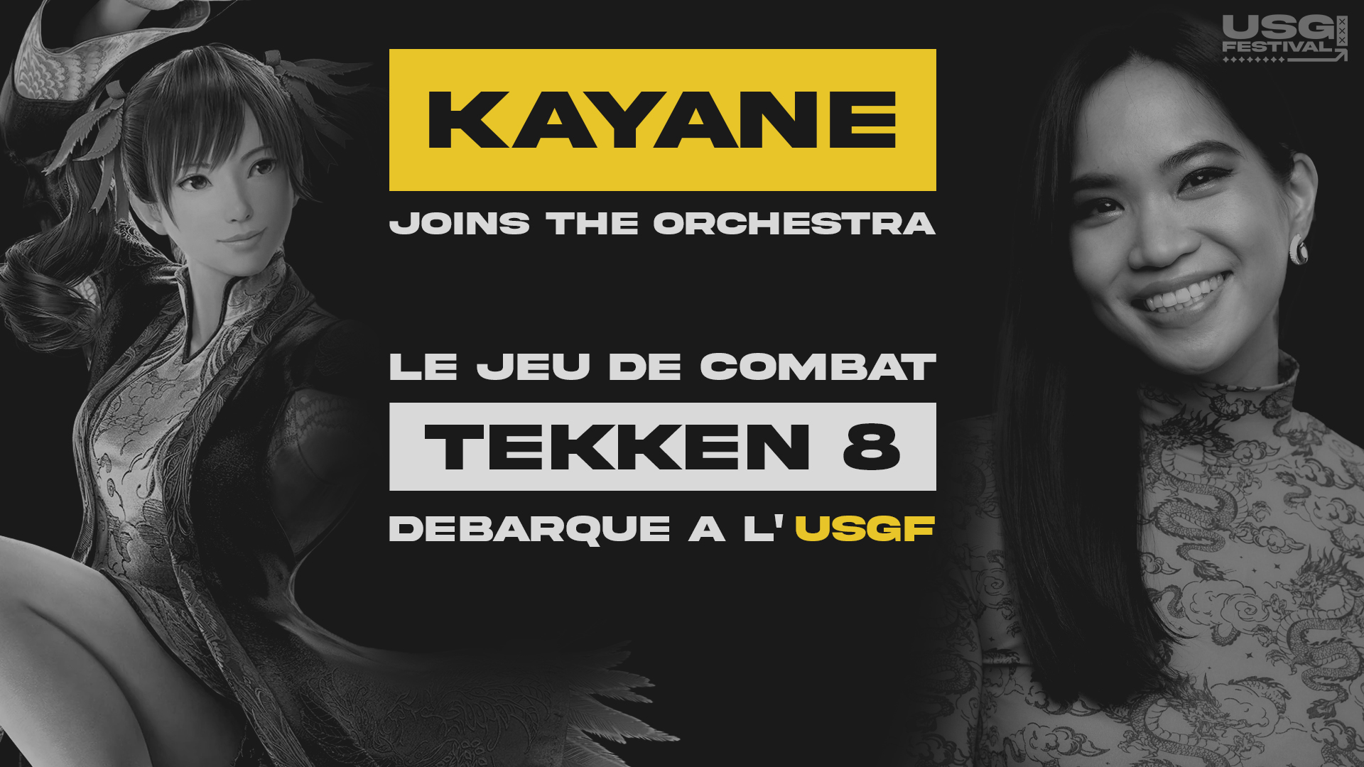 KAYANE Joins the orchestra, le jeu de combat TEKKEN 8 débarque a l'USGF